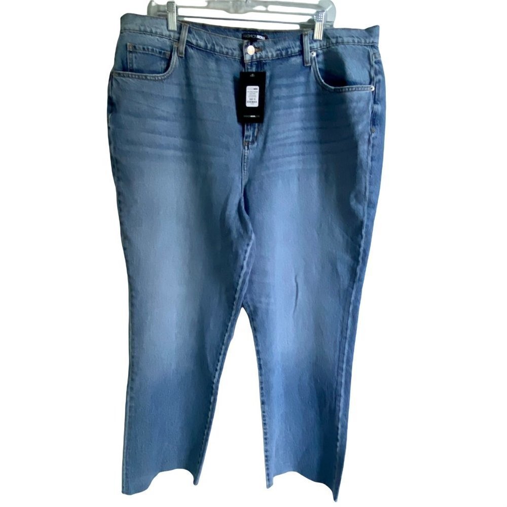 Fashion Nova 90s Babe Straight Leg Denim Jeans Size 16W NEW